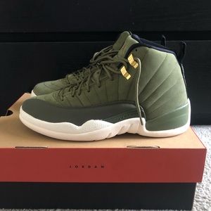 Jordan 12 Olive Green